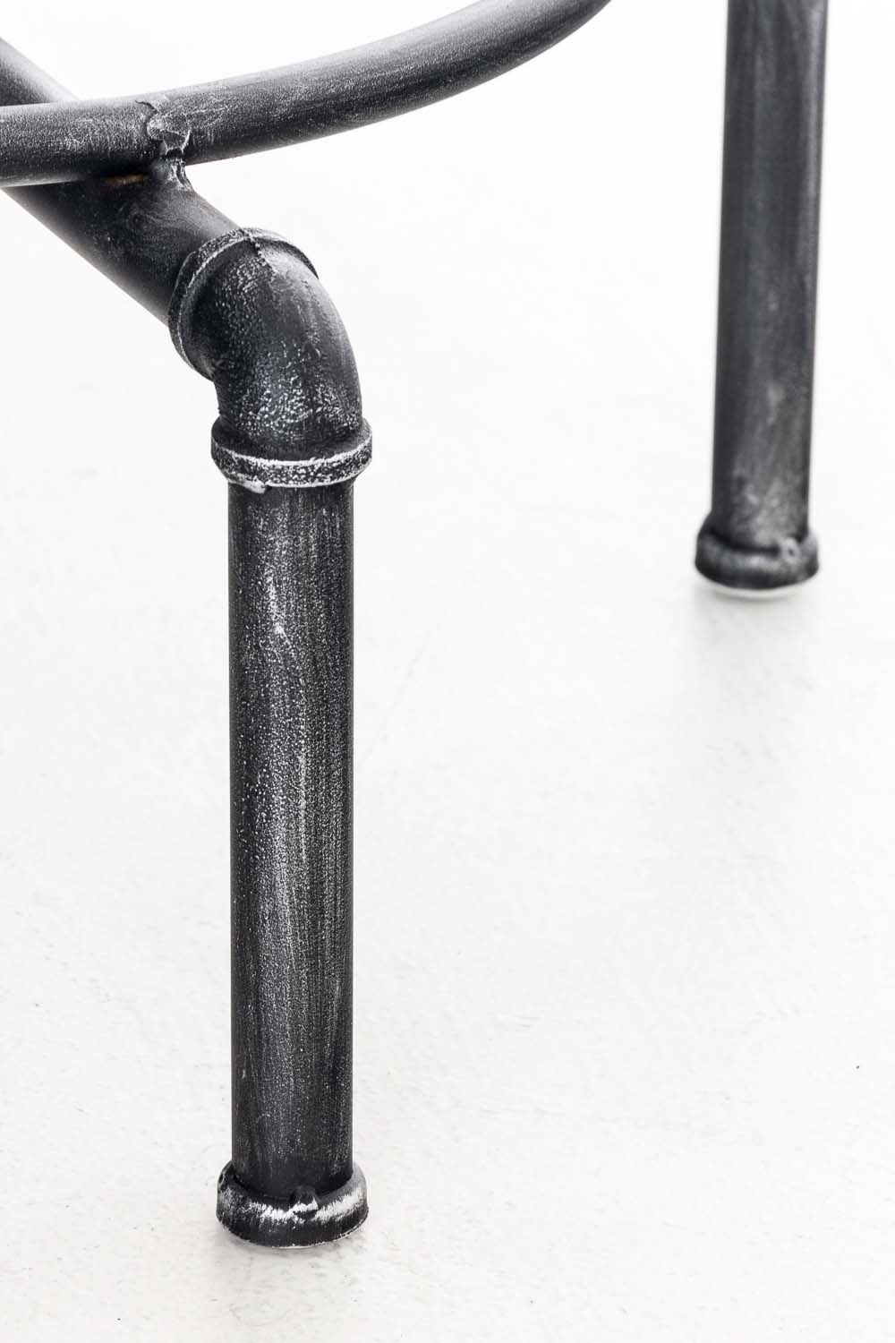 Stehtisch Lumos, Holz, antik silber