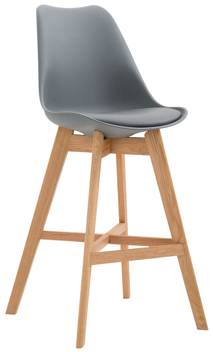 2er Set Barhocker Cannes Kunststoff natura, grau