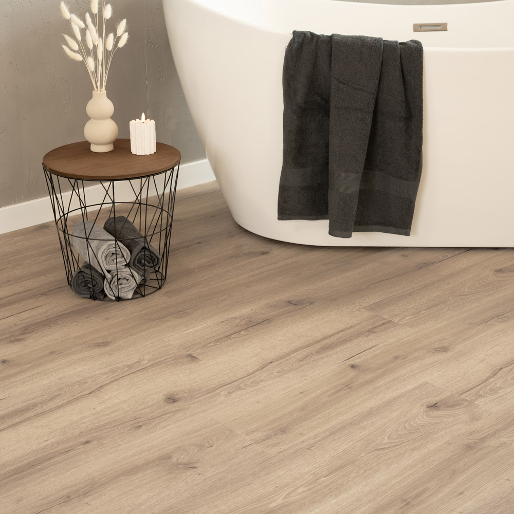 Klick-Vinylboden mit Trittschall ROMIA Eiche Creme - 5 m²