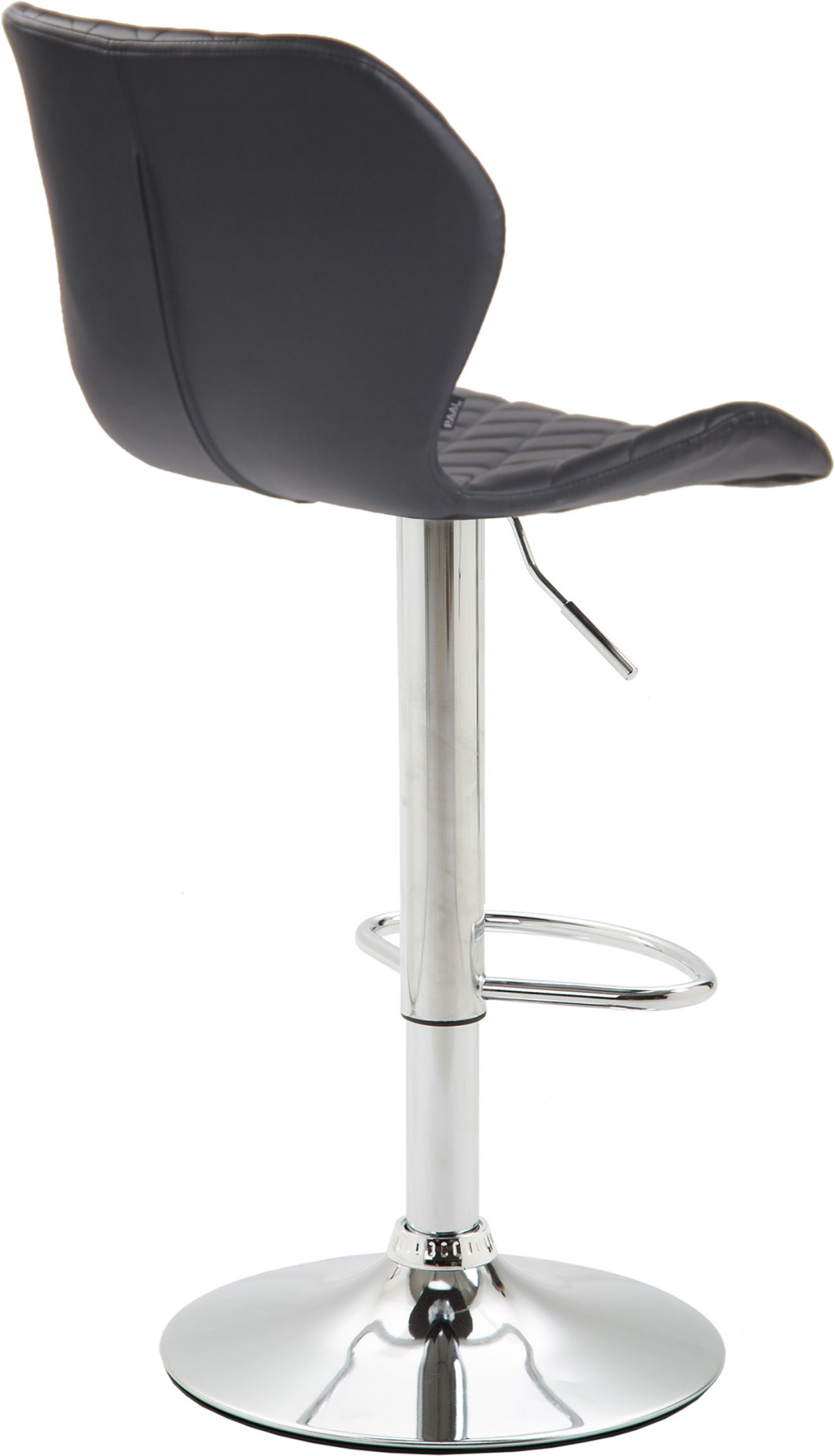 2er Set Barhocker Cork Kunstleder chrom, schwarz