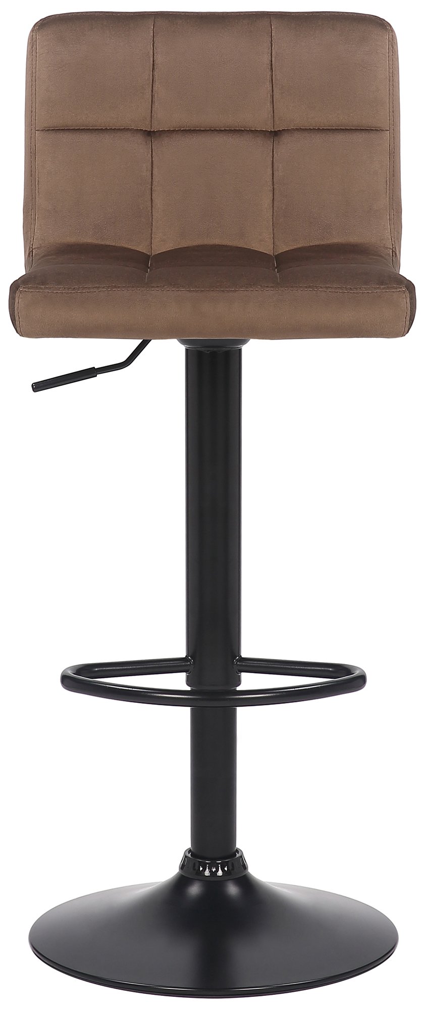 4er Set Barhocker Feni Samt, braun