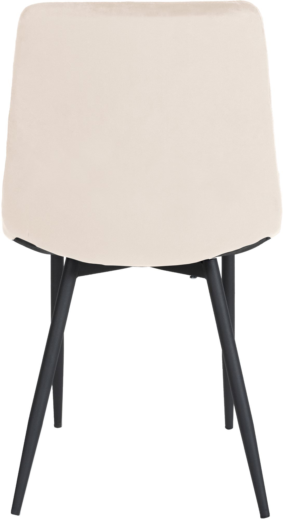 4er Set Stühle Telde Samt, creme