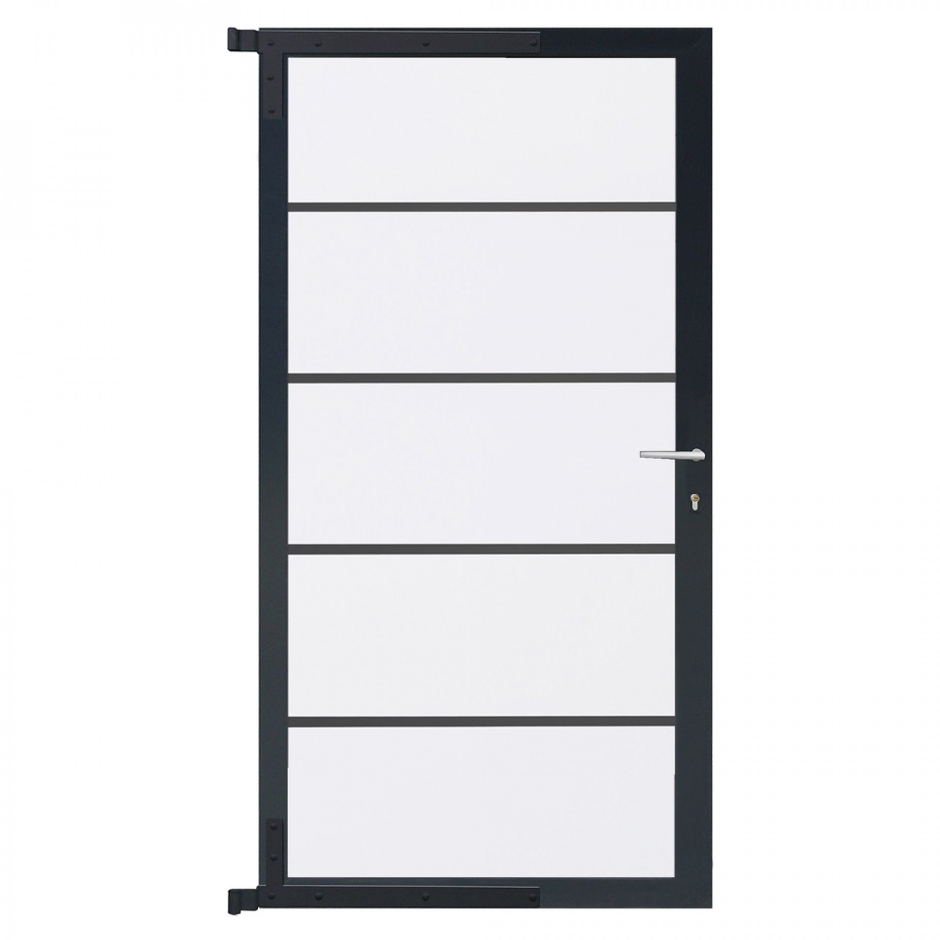 529658 FARÖ-Tor-Komplettset, 90 x 173 cm, weiß/anthrazit