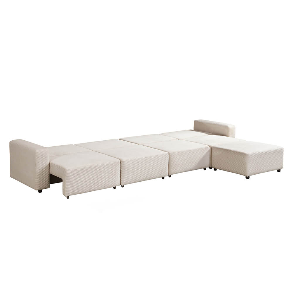 Modulares Schlafsofa VINA Beige - 380 x 168 cm