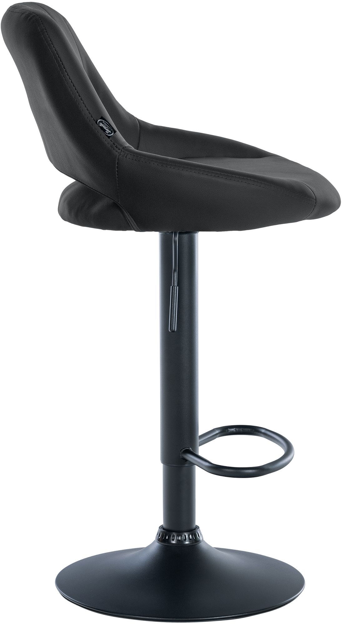 2er Set Barhocker Milet Kunstleder B, schwarz