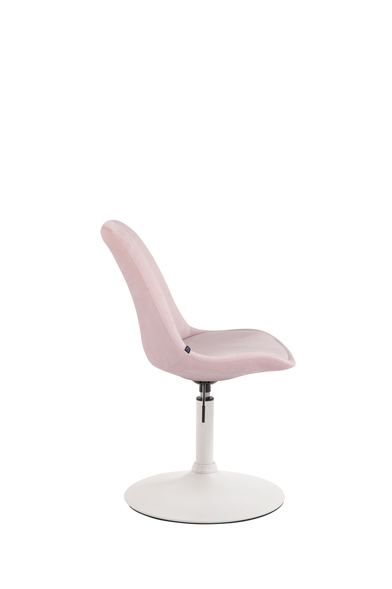 Esszimmerstuhl Maverick Samt weiß, pink