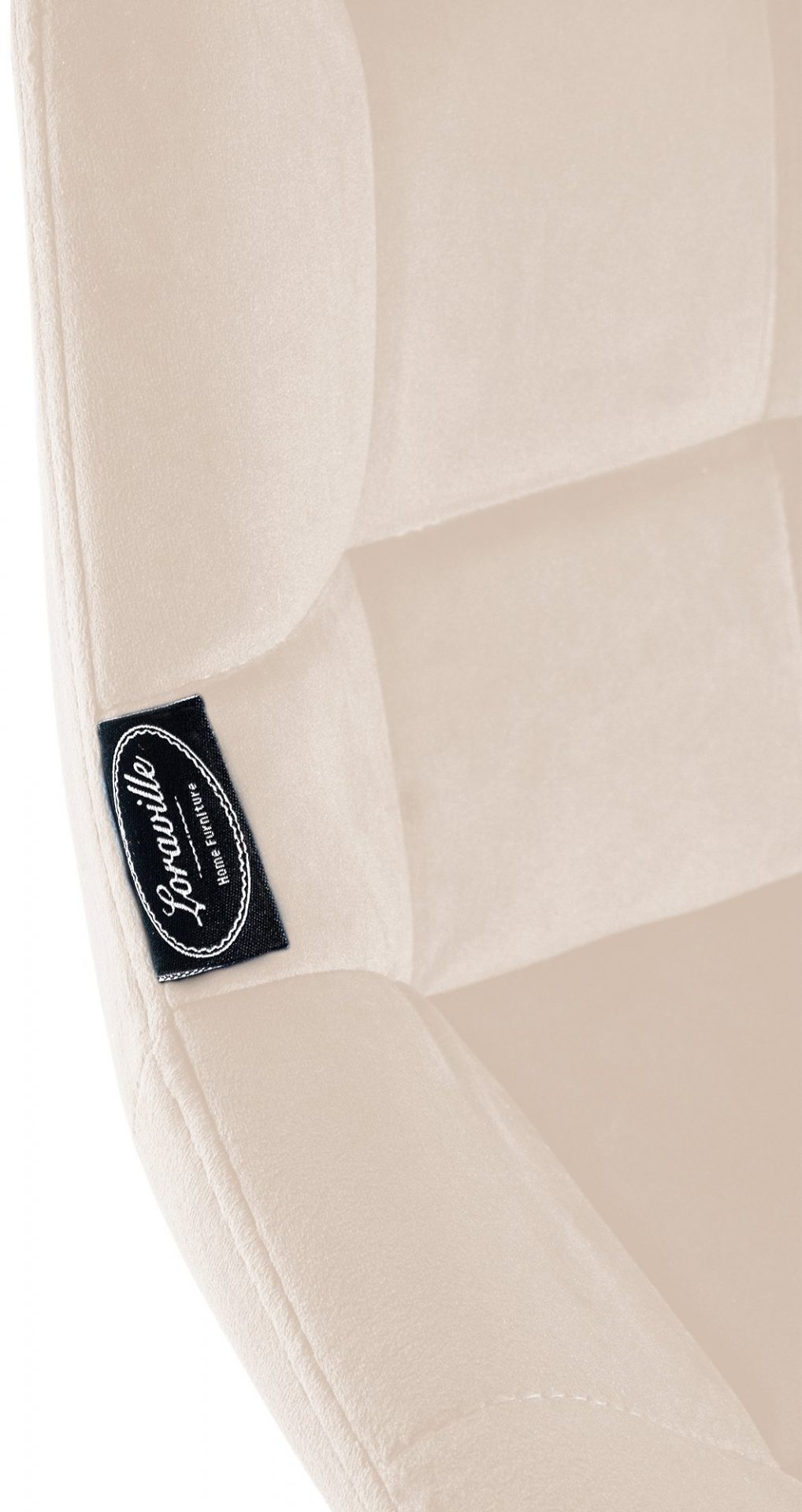 Barhocker Weston Samt, creme