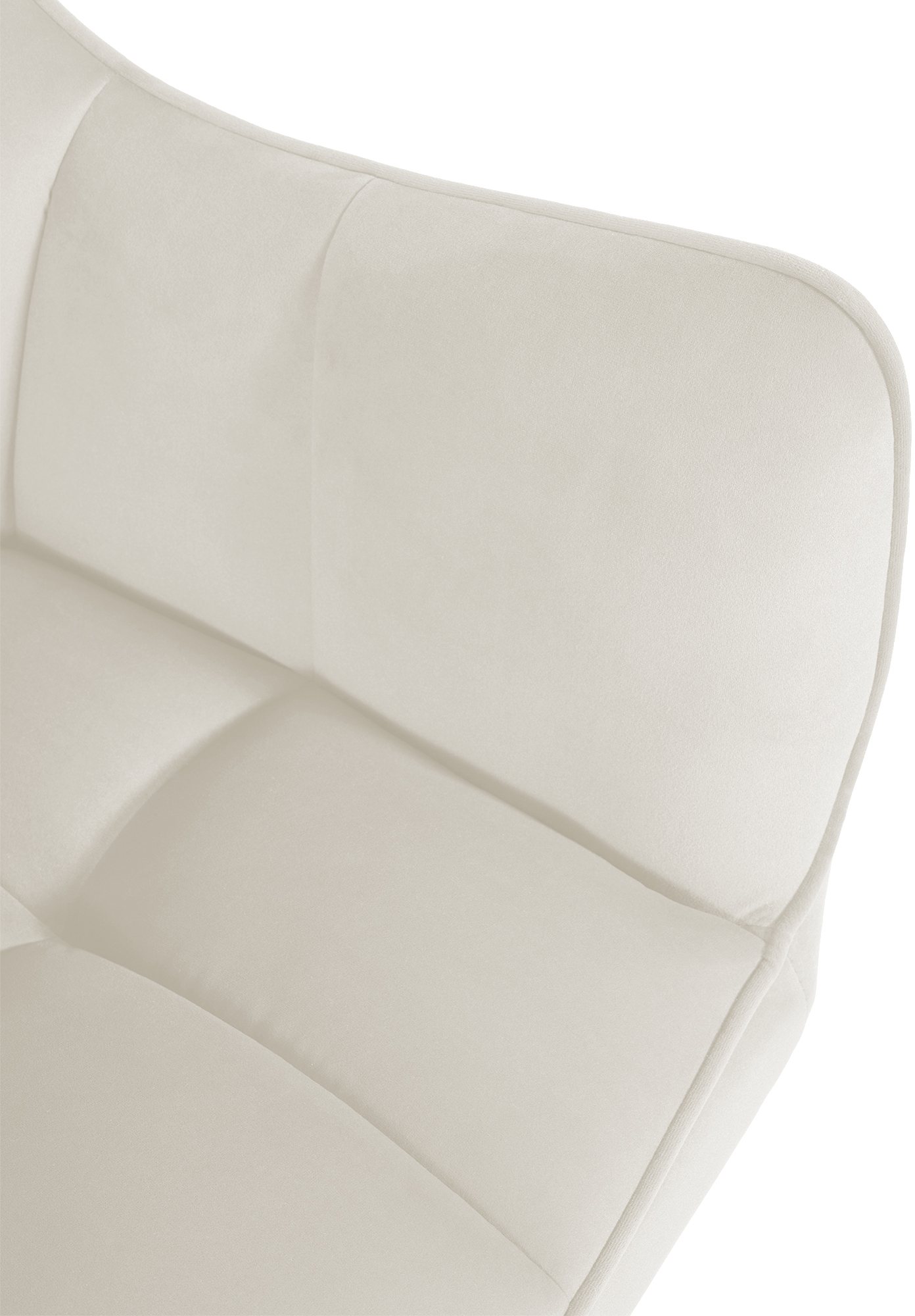 Esszimmerstuhl Swing Samt schwarz, creme