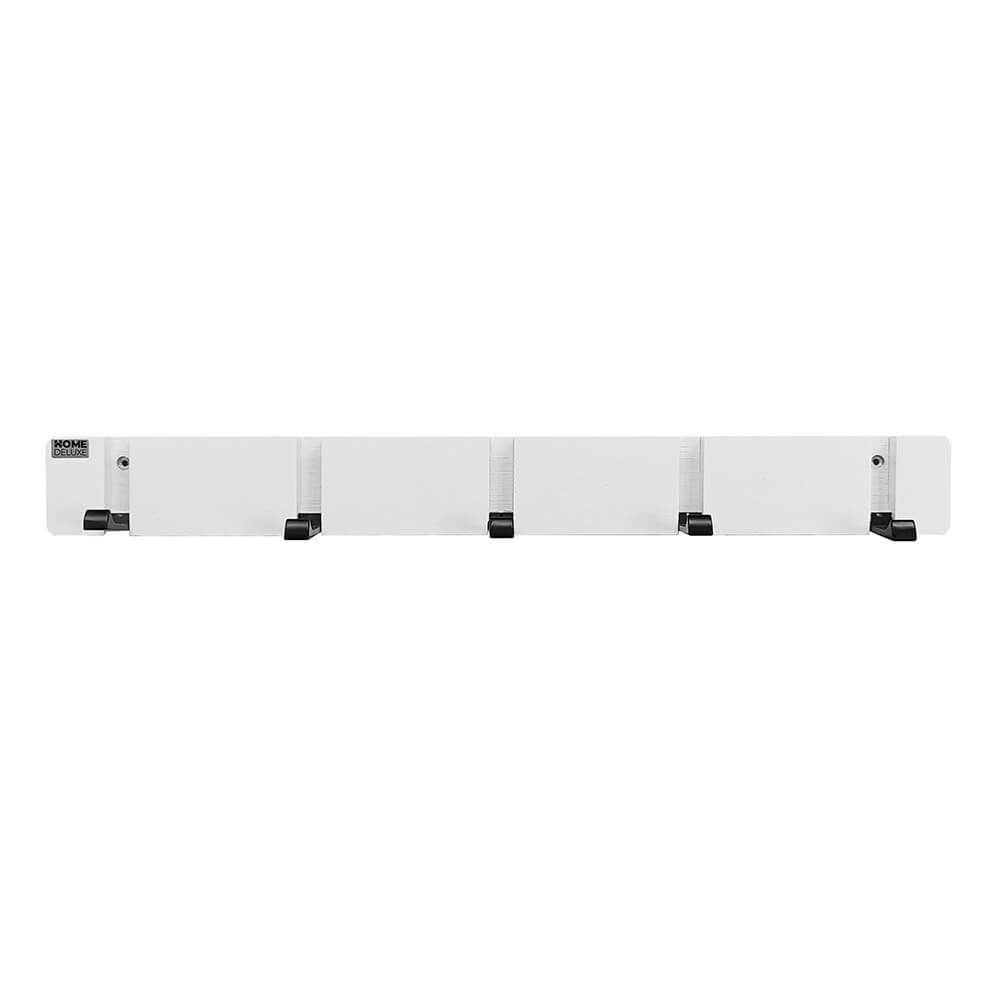 Garderobenleiste HOOK inkl. 5 Haken und Magnete -Weiß