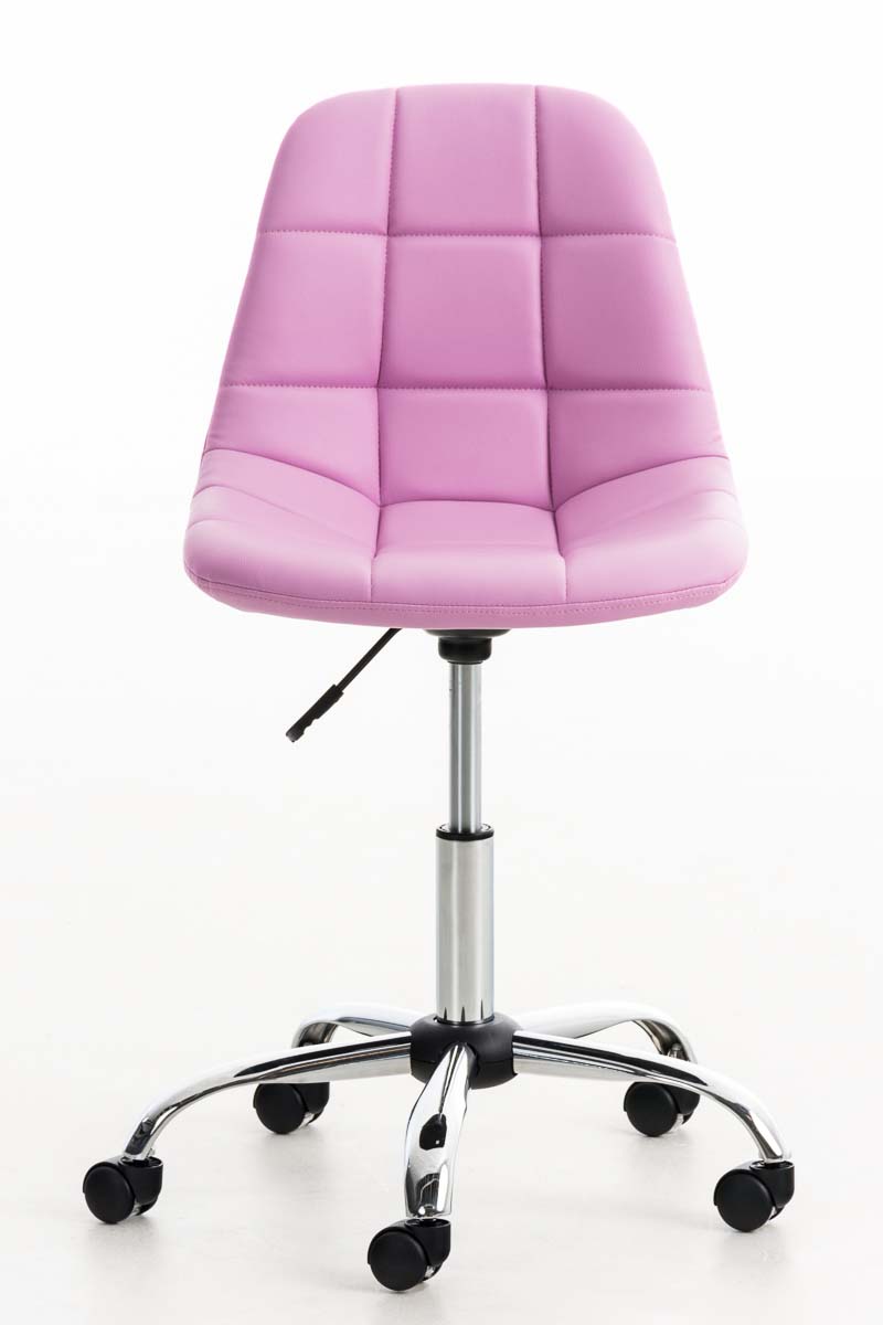 Bürostuhl Emil Kunstleder, pink