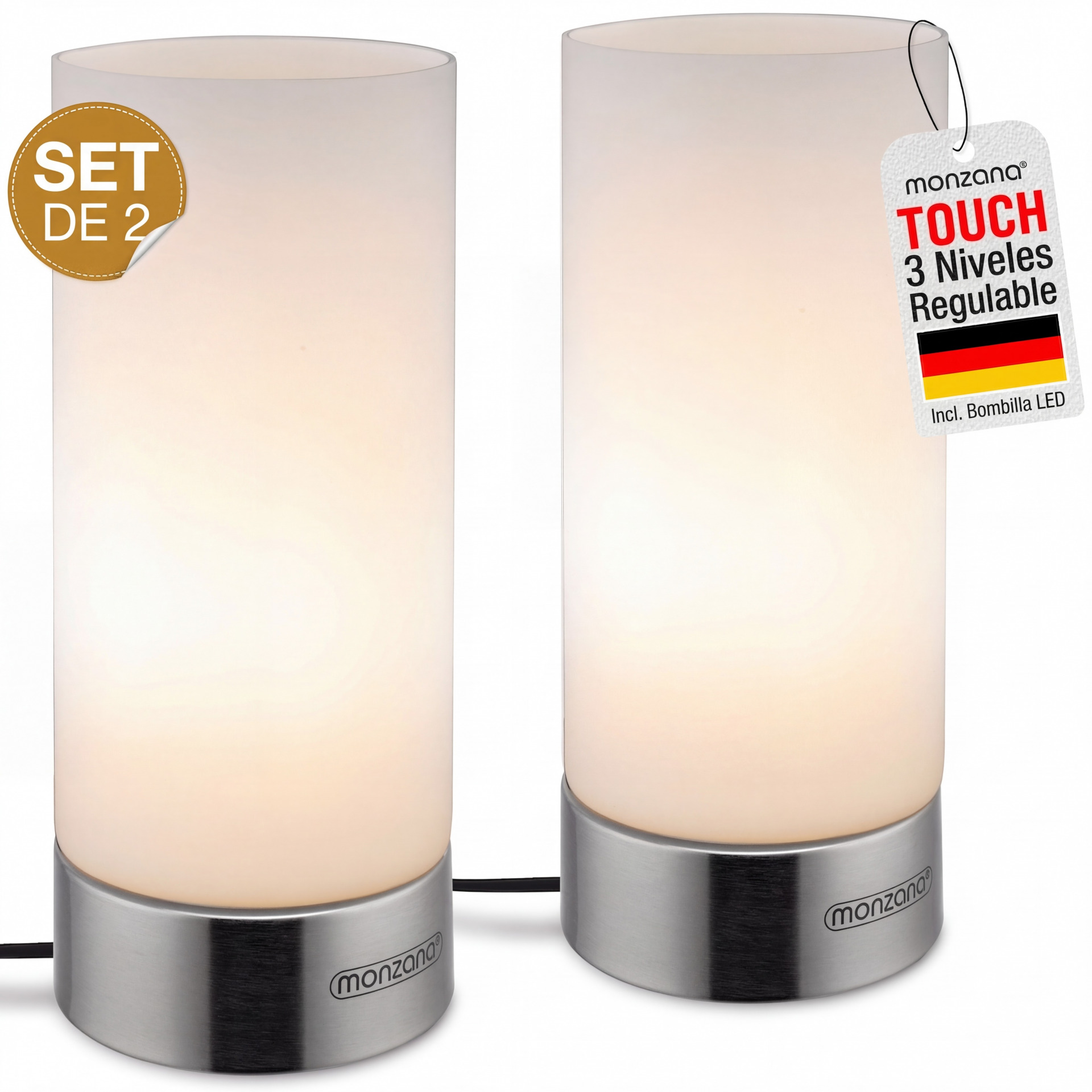Tischlampe Lumo 2er-Set Weiß