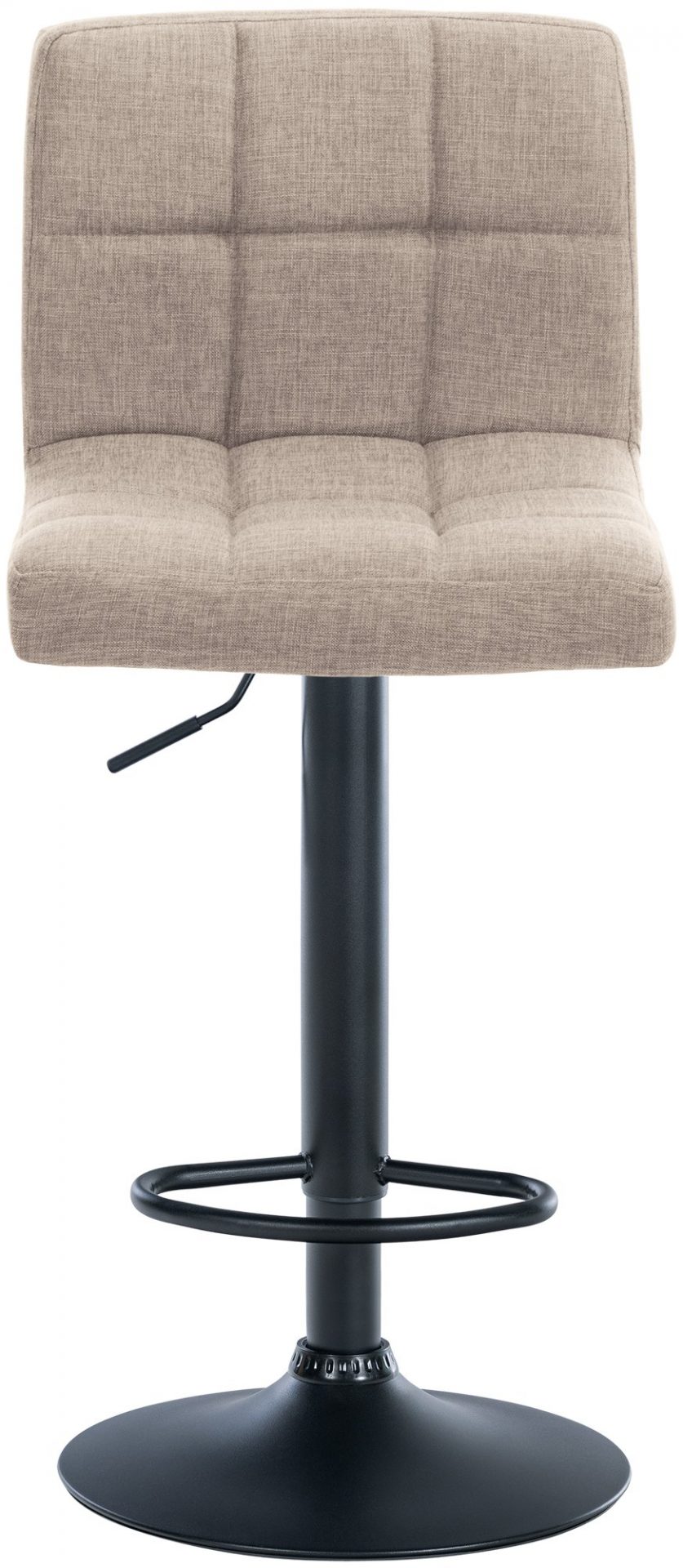 2er Set Barhocker Calma Stoff schwarz, creme