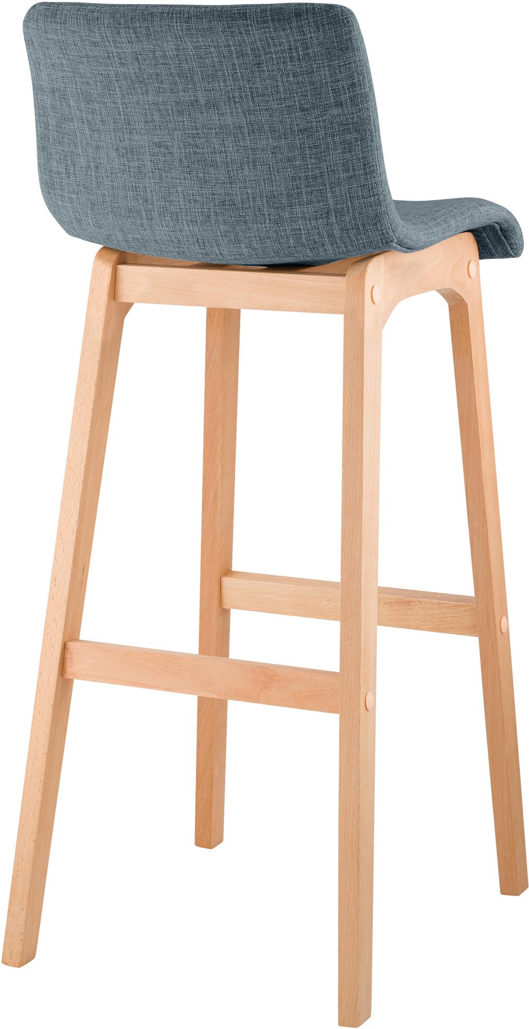 Barhocker Hoover Stoff Natura, blau
