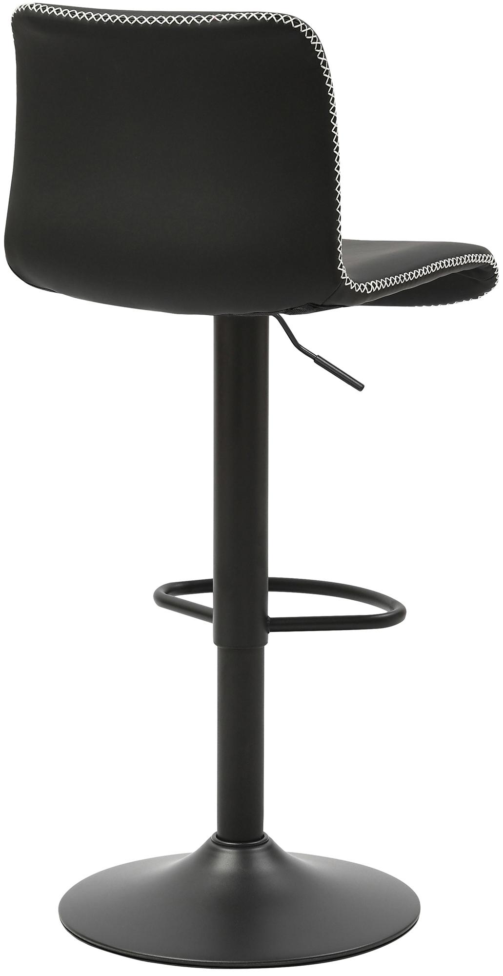 Barhocker Henchy Kunstleder, schwarz