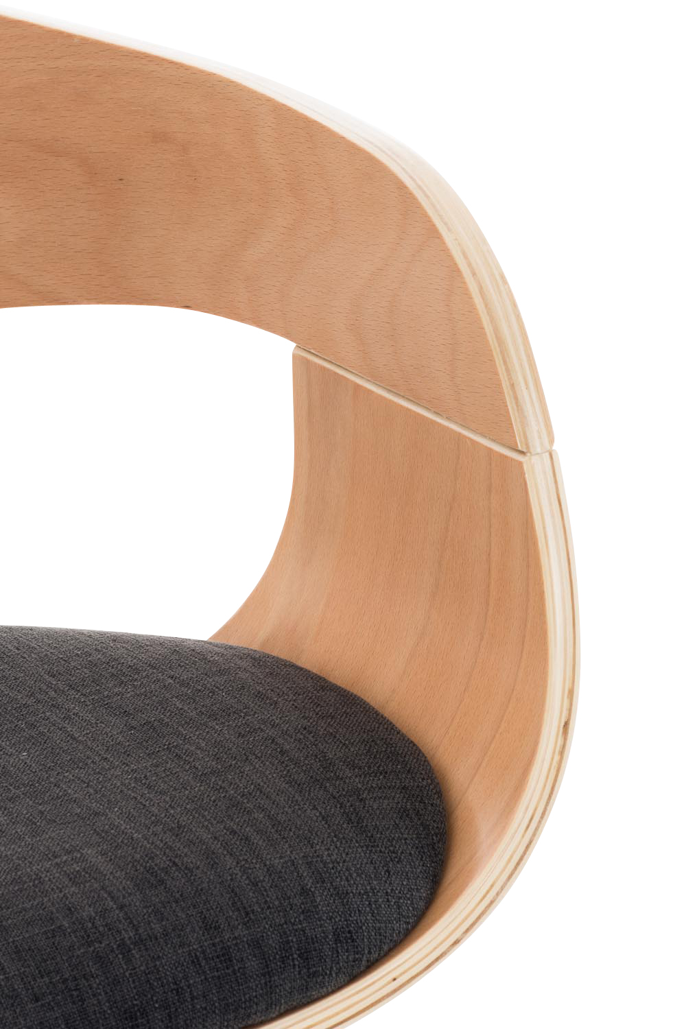 Barhocker Kingston C Stoff, natura/dunkelgrau