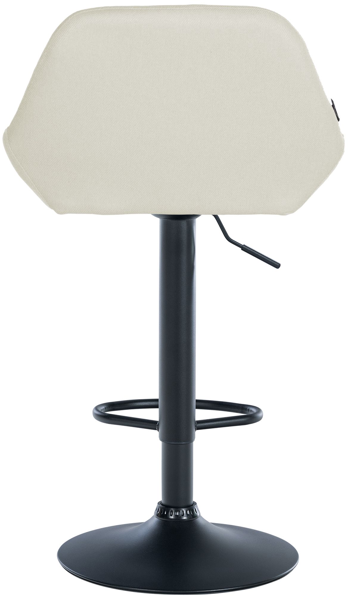 2er Set Barhocker Braga Stoff schwarz, creme