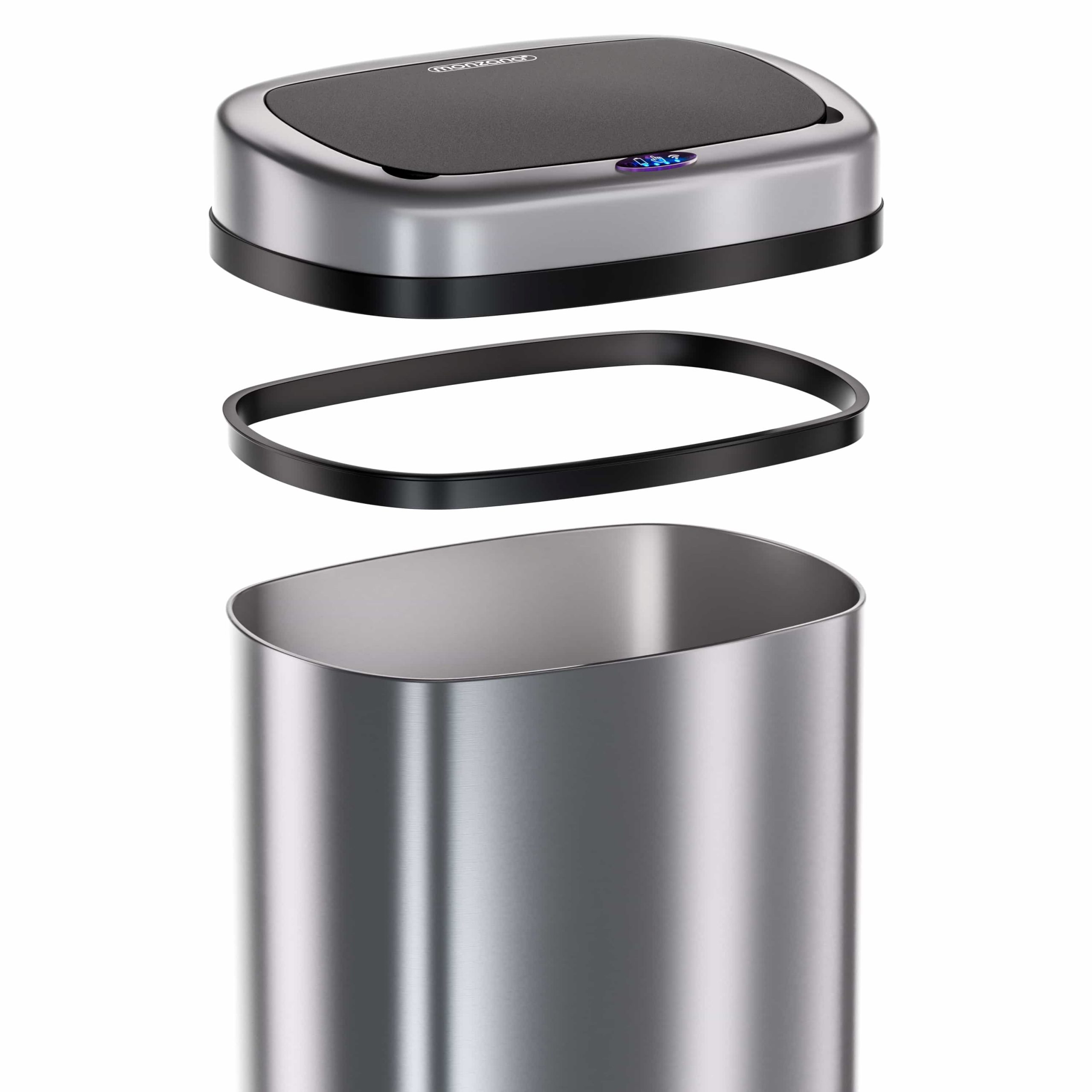 Sensor Mülleimer Edelstahl 50L