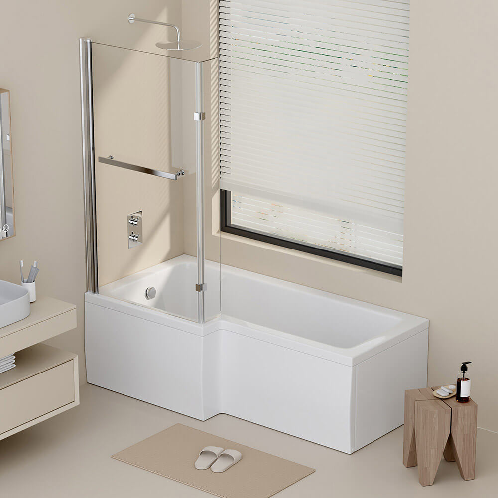 Duschbadewanne ELARA - 170 x 85 cm Rechts