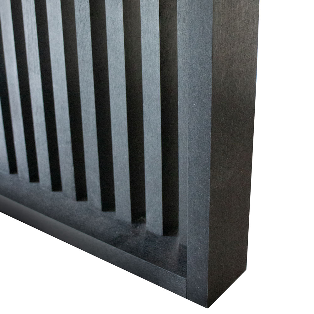 Sitzbank aus Holz LORA Schwarz - 78 cm