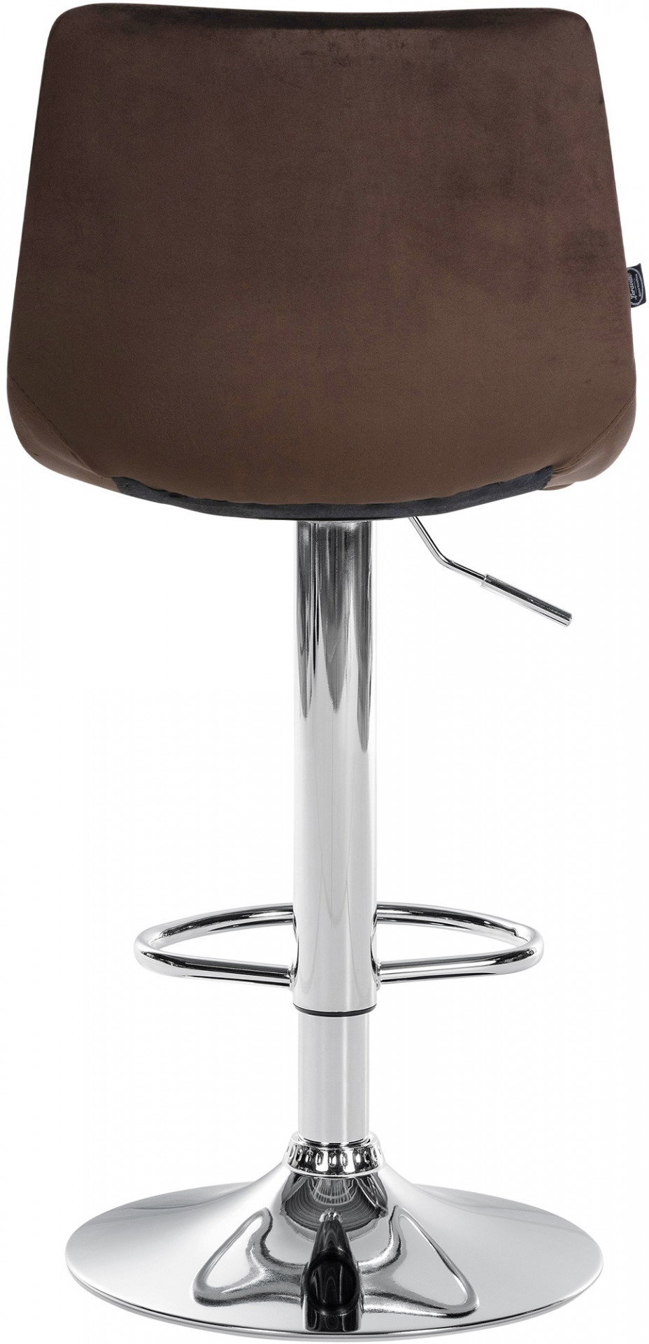 Barhocker Jerry Samt chrom, braun