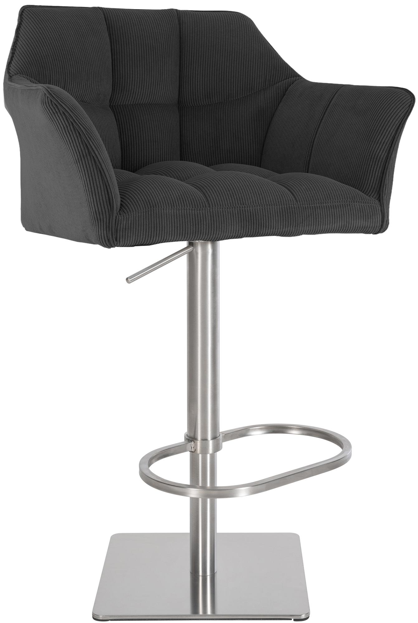 Barhocker Damaso E Cord, dunkelgrau
