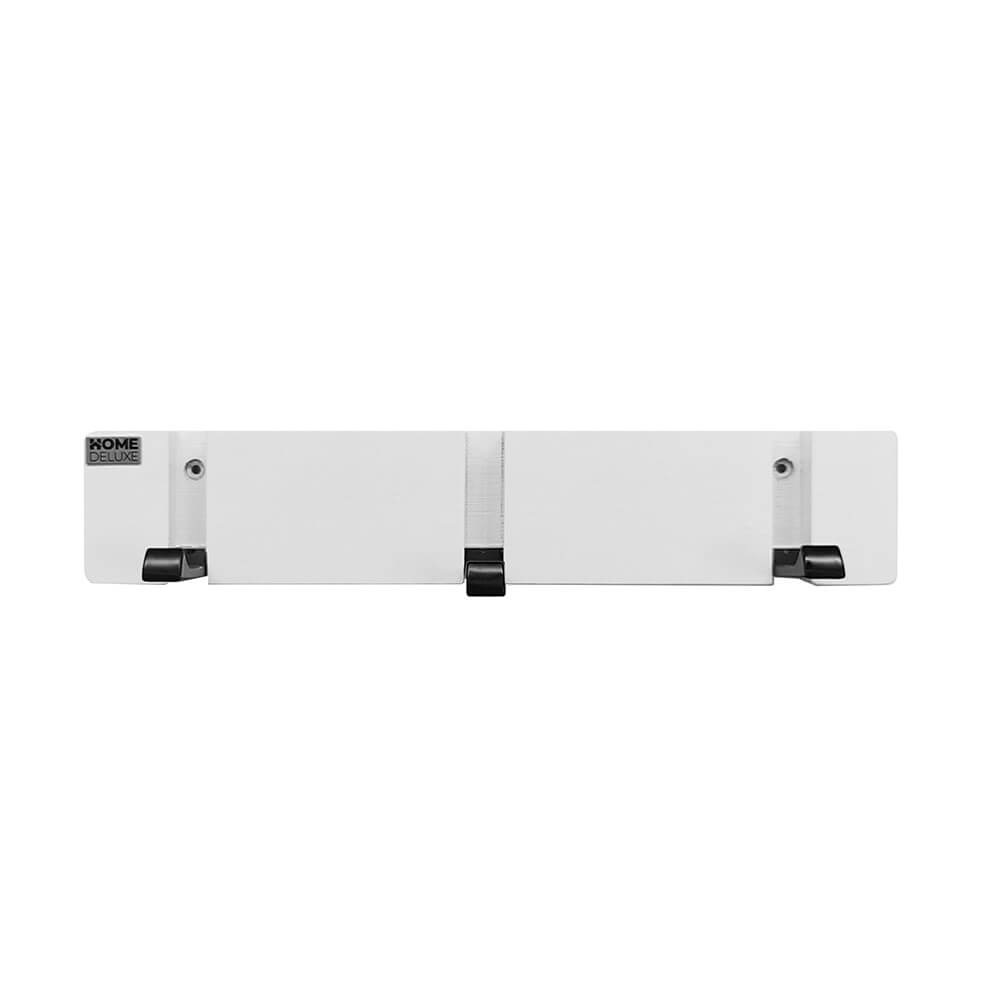 Garderobenleiste HOOK inkl. 3 Haken und Magnete - Weiß