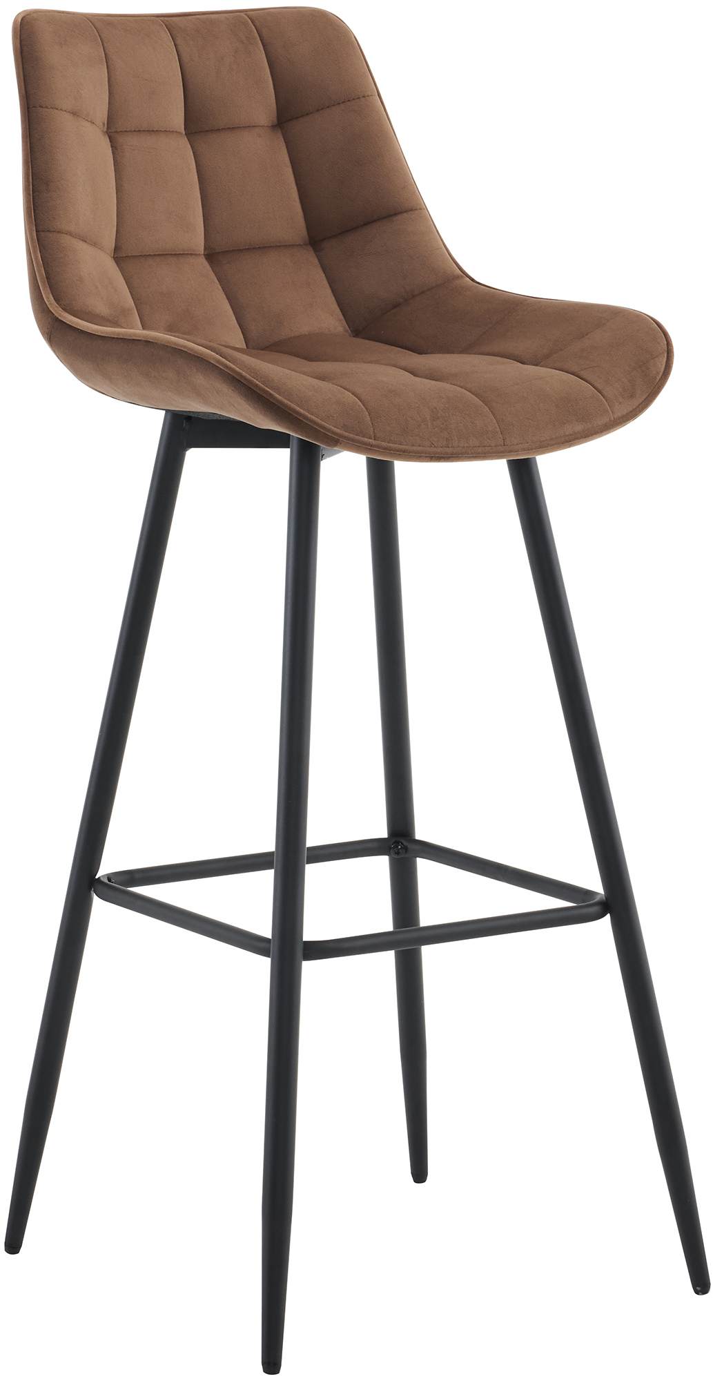 Barhocker Dartford Samt, braun