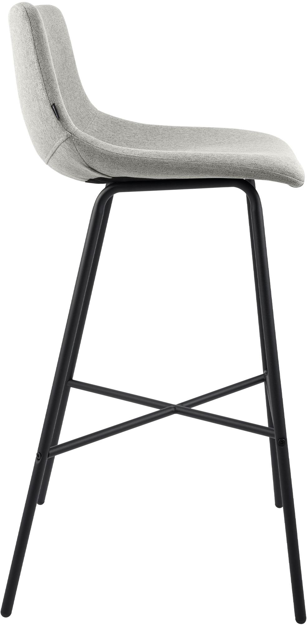Barhocker Altona Stoff, grau