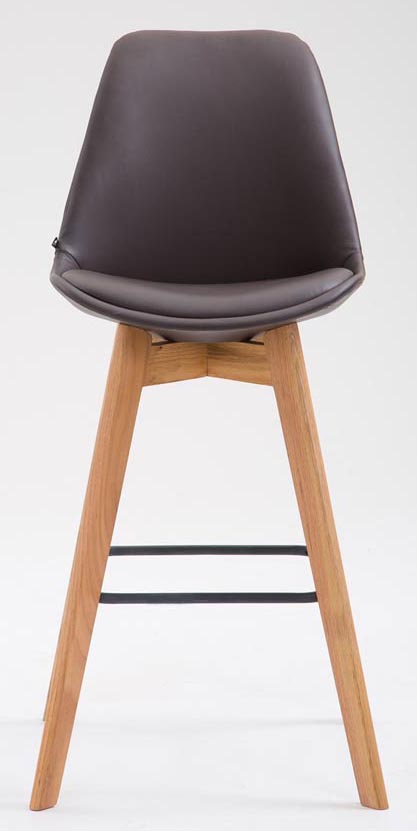 2er Set Barhocker Metz Kunstleder natura, braun