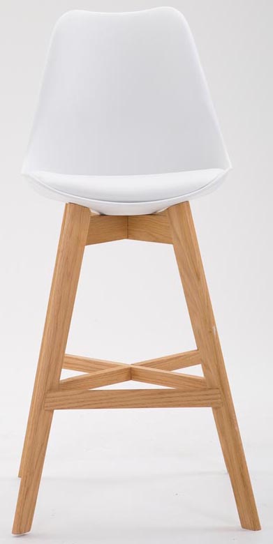 2er Set Barhocker Cannes Kunststoff natura, weiß