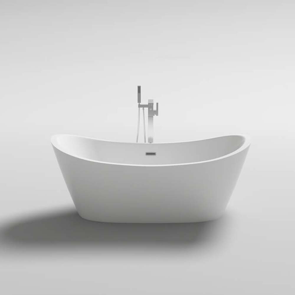 Freistehende Badewanne mit Whirlpoolfunktion OVALO PLUS - 180 x 90 cm