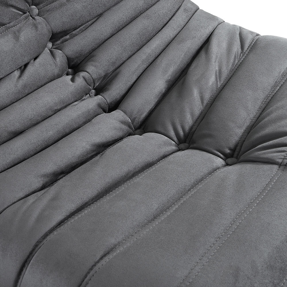 Relaxsessel mit Hocker CHILL - Anthrazit