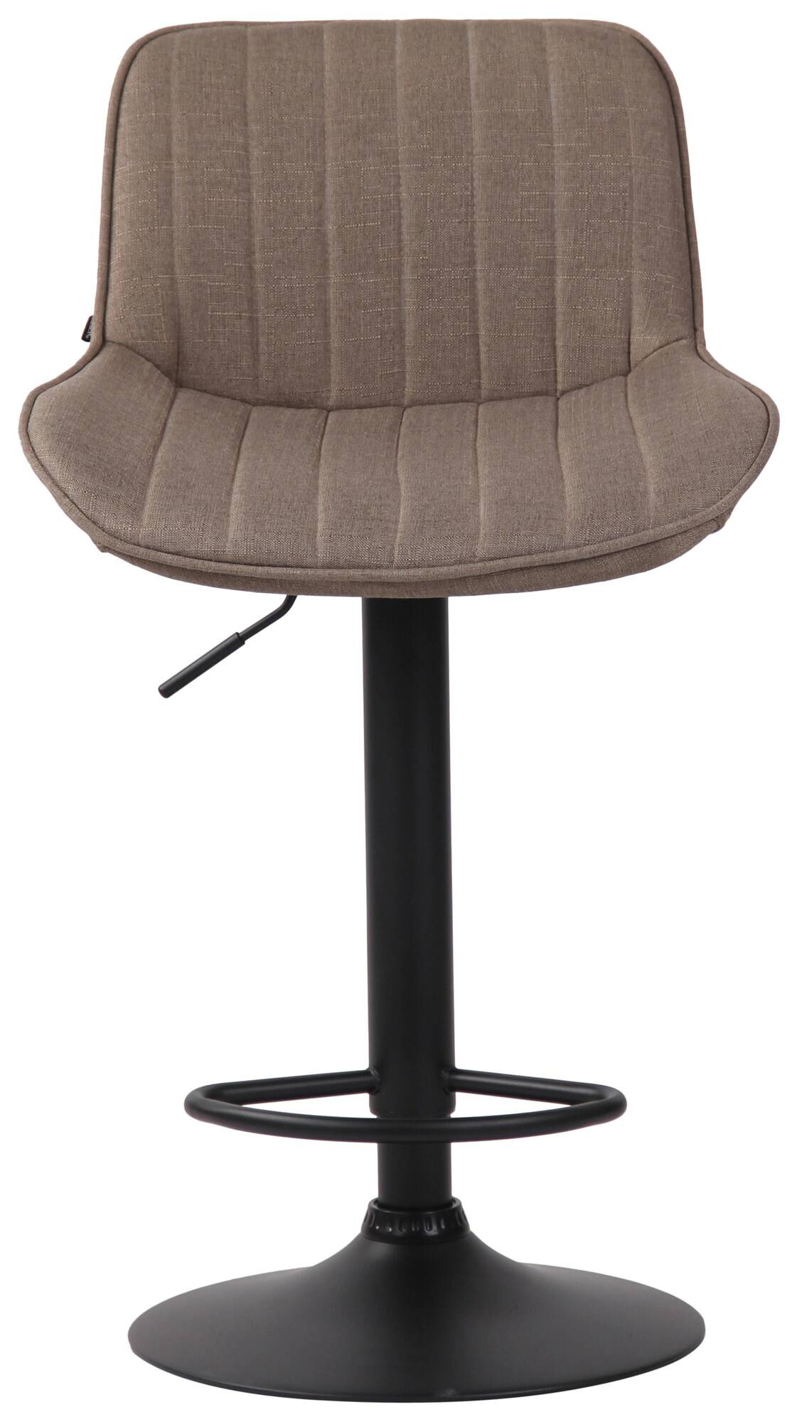 2er Set Barhocker Lentini Stoff schwarz, taupe