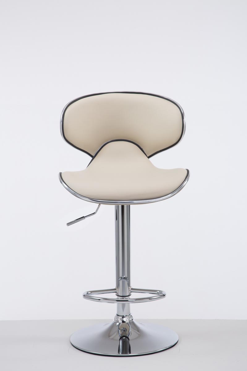 Barhocker Las Vegas V2 chrom, creme
