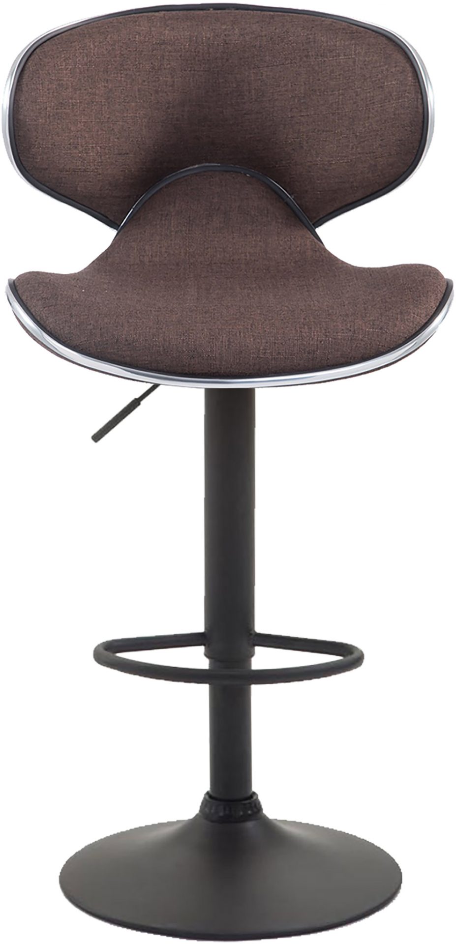 2er Set Barhocker Las Vegas V2 Stoff schwarz, braun