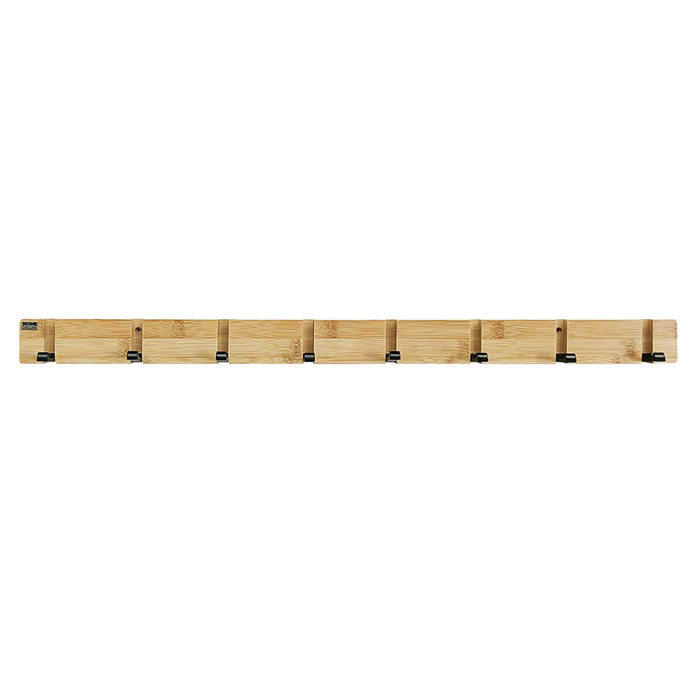 Garderobenleiste HOOK inkl. Haken und Magnete - Bambus