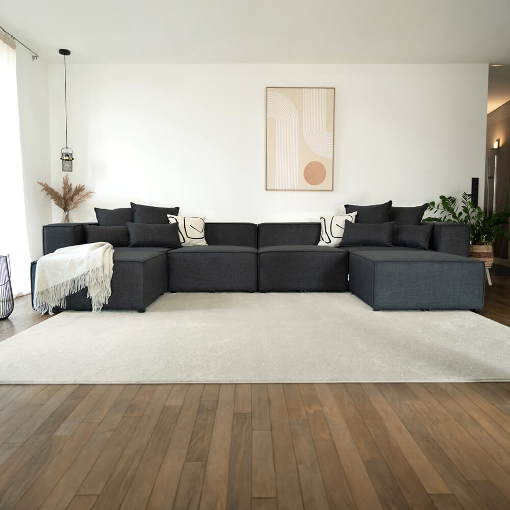 Modulares Sofa VERONA L - 327 x 207 cm Anthrazit