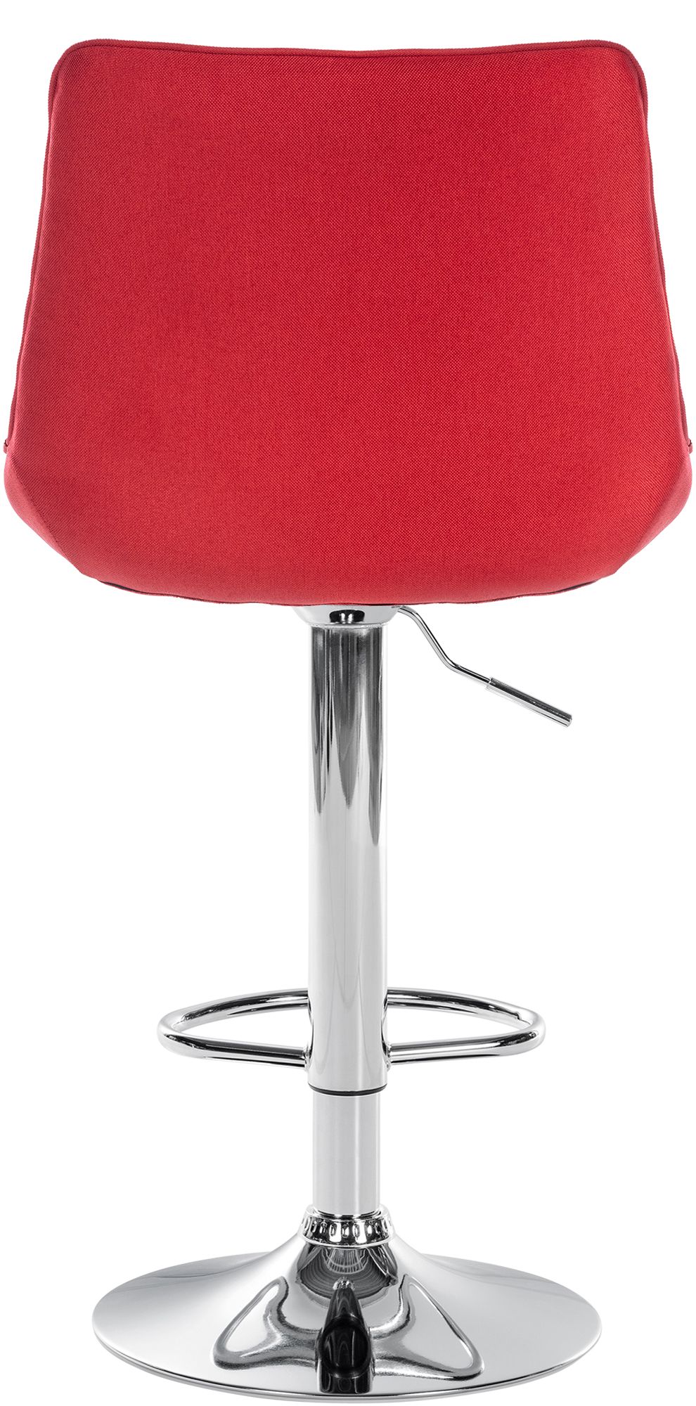 2er Set Barhocker Toni Stoff chrom, rot