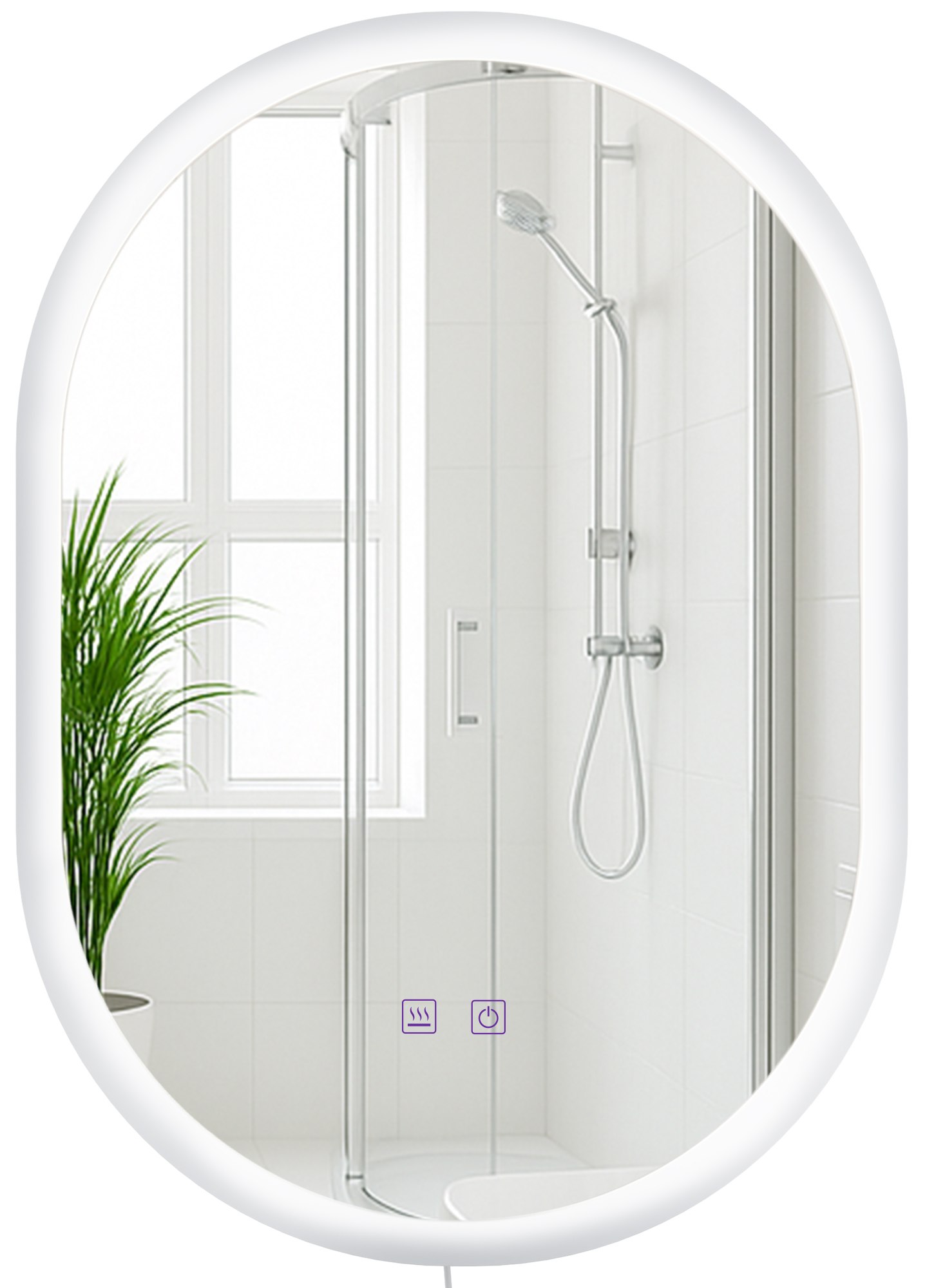 Badspiegel Karishma 70x50 ohne Bluetooth, klarglas