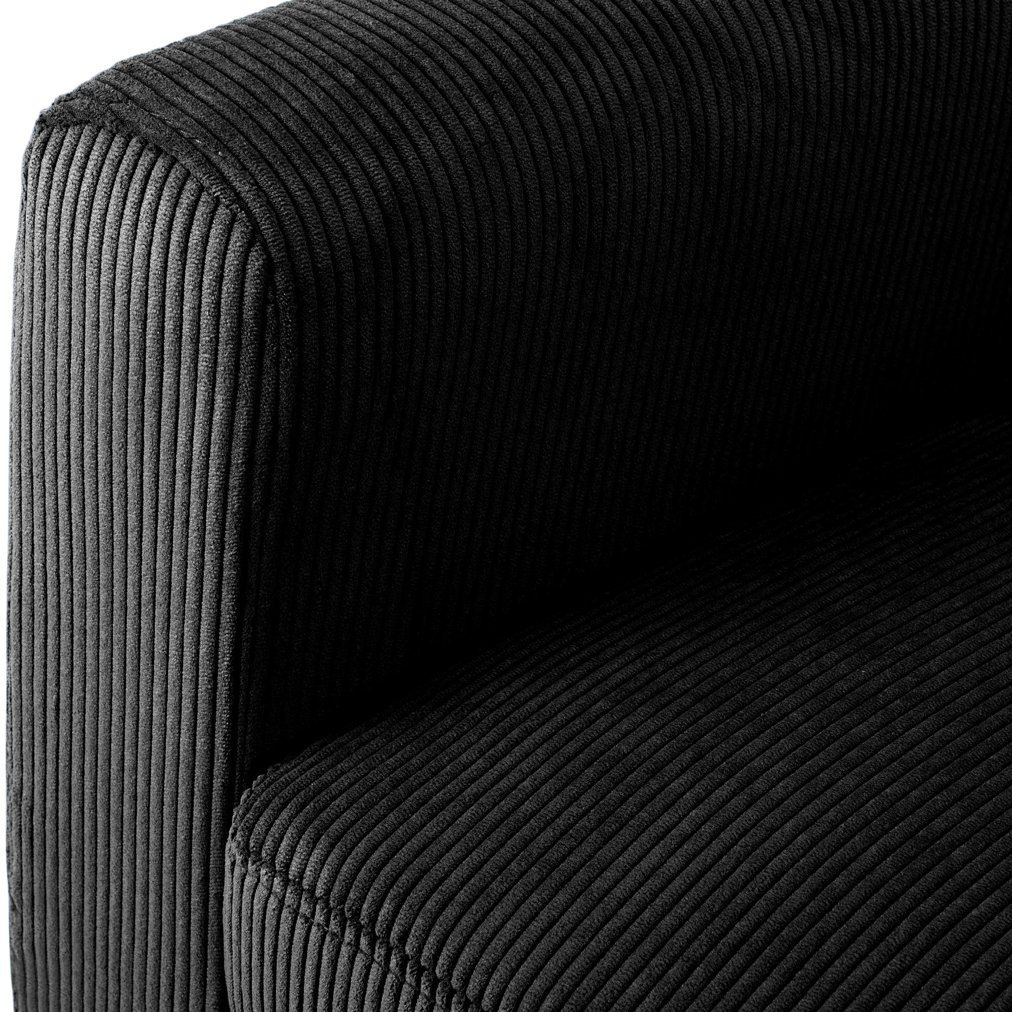 Sessel Kioni Cord, schwarz