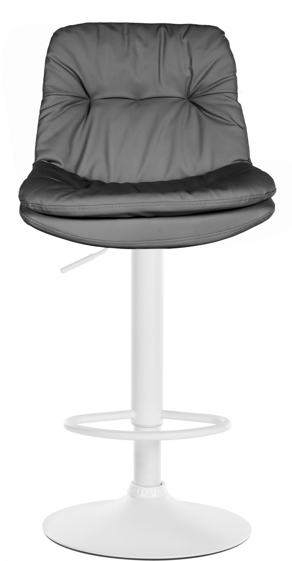 Barhocker Laurel Kunstleder weiß, grau