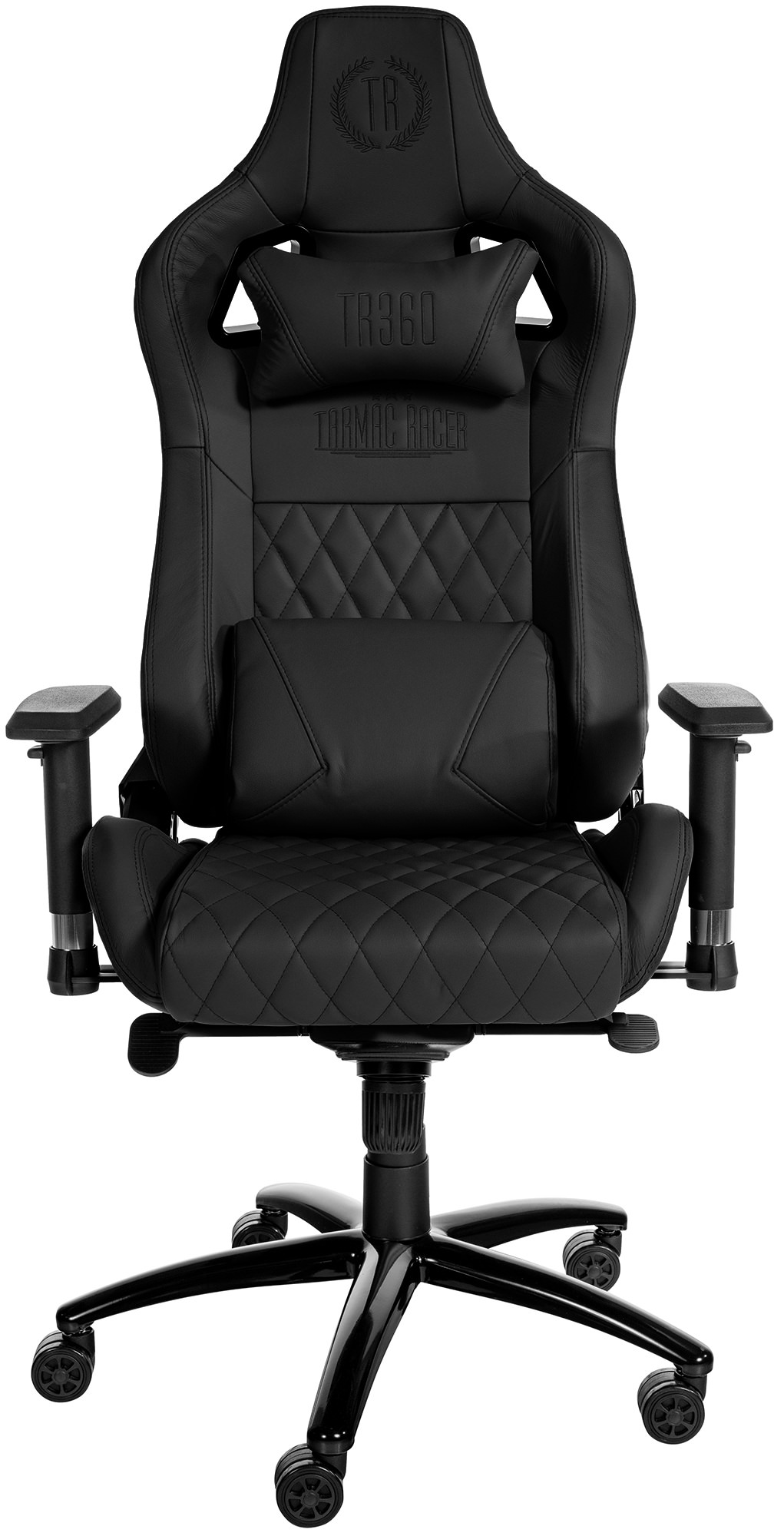 Bürostuhl Keren Echtleder, schwarz