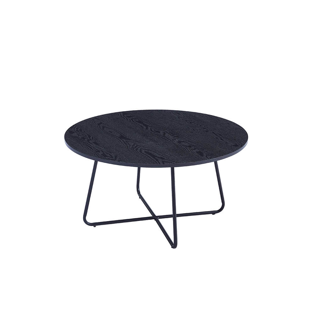 Couchtisch Rund NOVARA - 88 x 47 cm Dark Oak