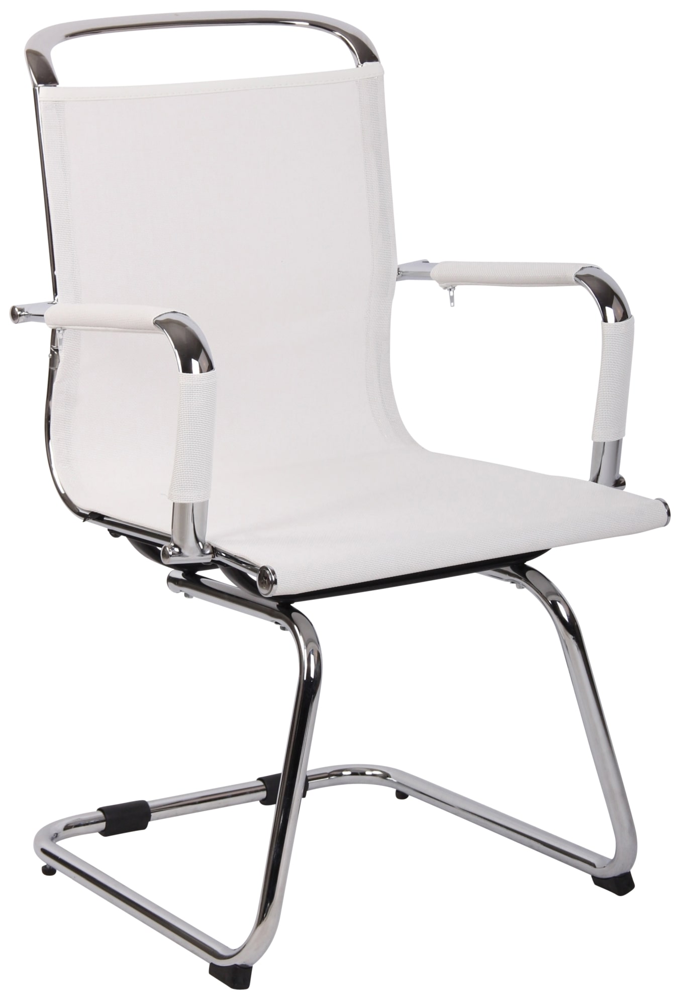 Besucherstuhl Barnet Mesh, weiß