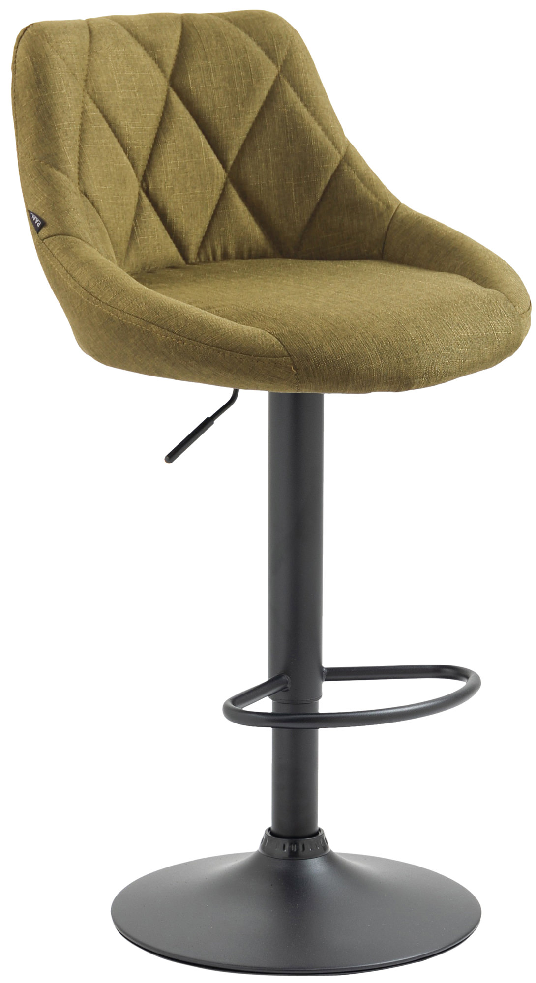 Barhocker Lazio Stoff schwarz, grün