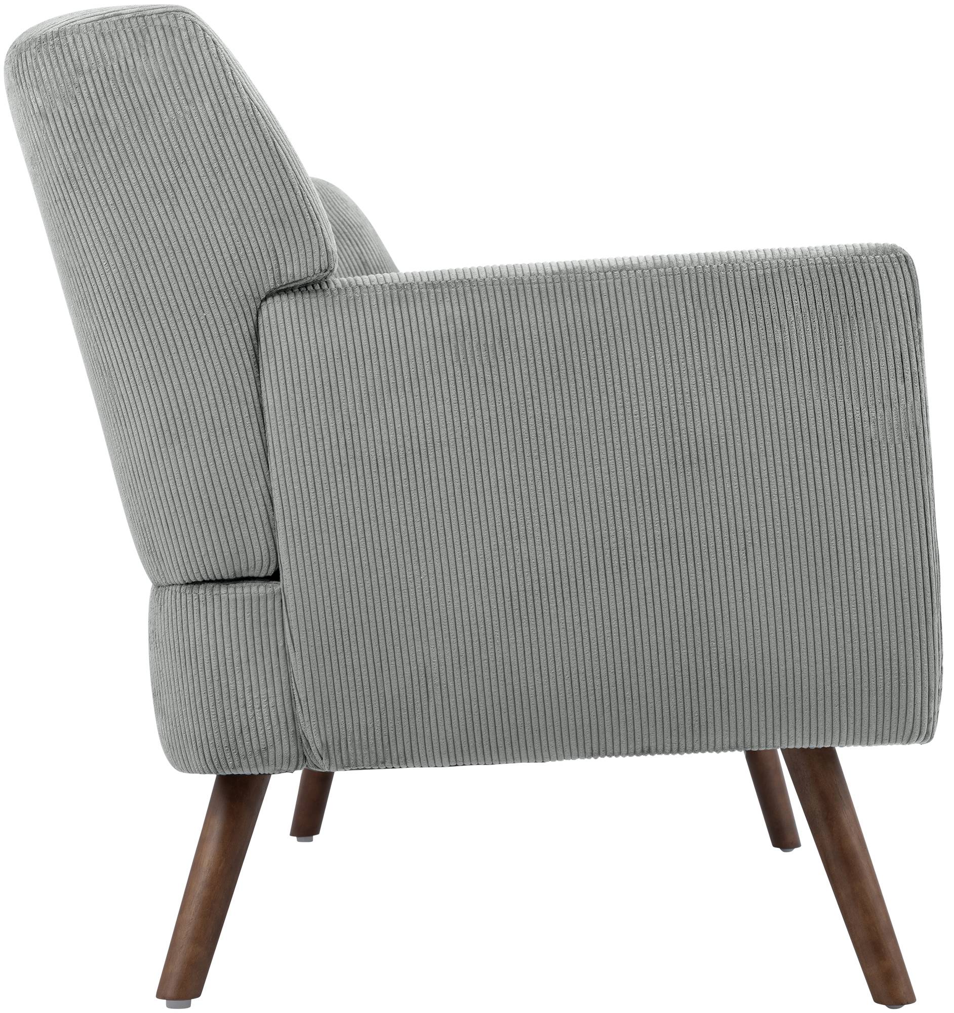 Sofa Kioni Cord, grau