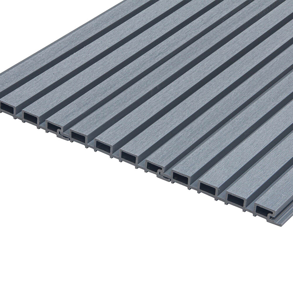 WPC Fassadenverkleidung DUVAR - 30 m² Hellgrau