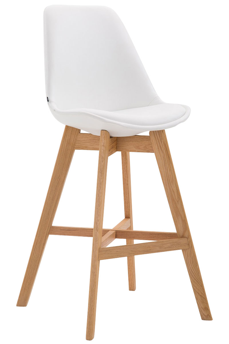 Barhocker Cannes Kunstleder Natura, weiß