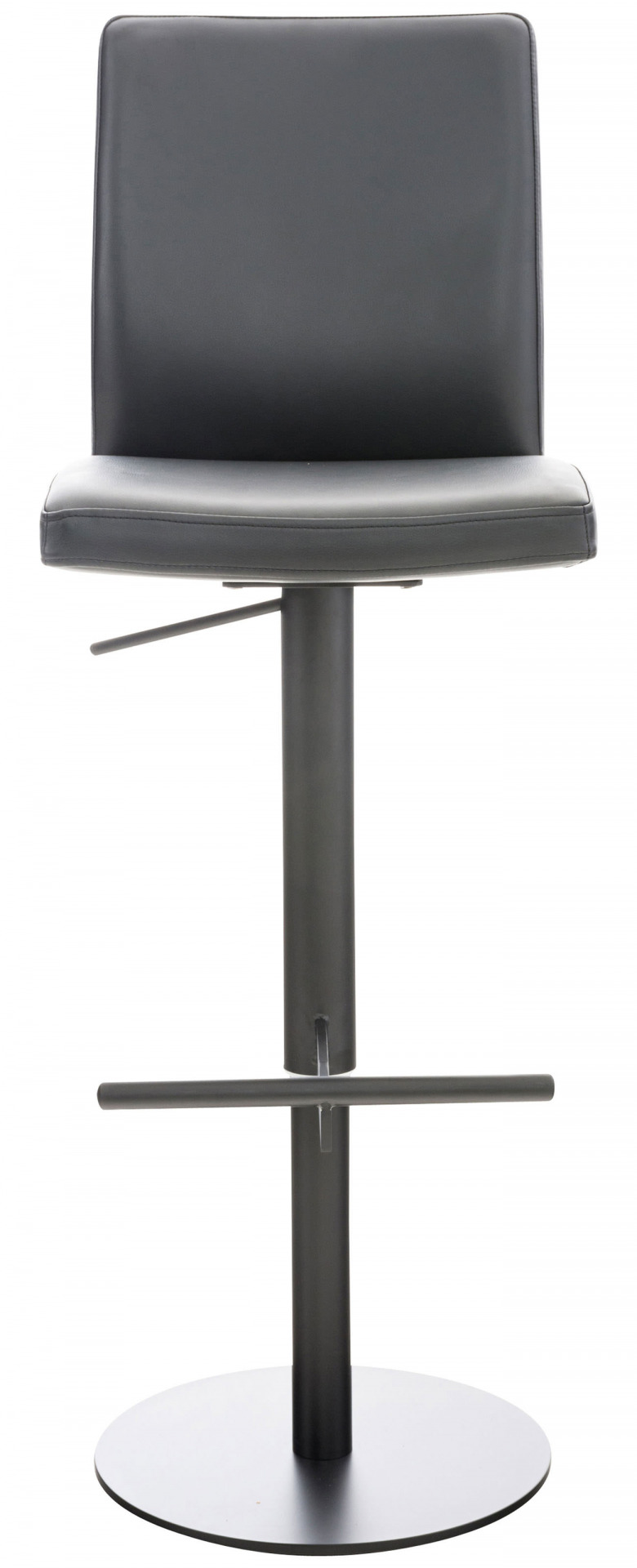 Barhocker Cadiz Kunstleder schwarz, schwarz