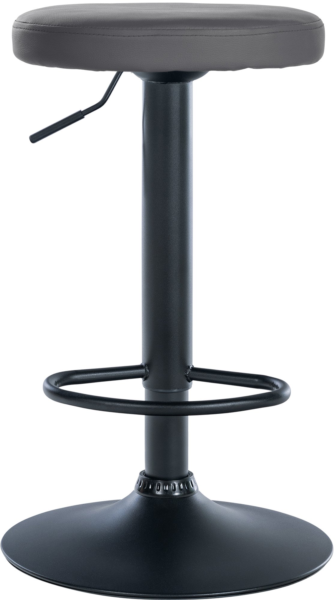 Barhocker Ponte Kunstleder schwarz, grau